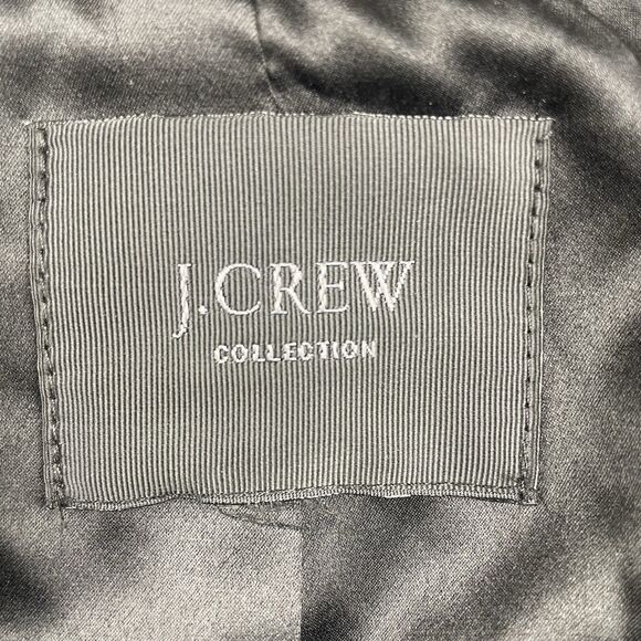 J. Crew Collection Classic Tweed Sequence Zip Jacket Black-M - Picture 2 of 9